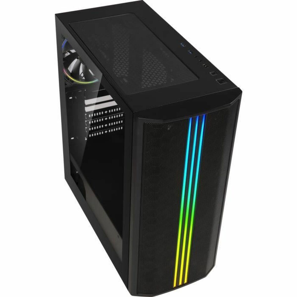 ATX Semitorn BitFenix Saber Mesh FRGB Svart - 2