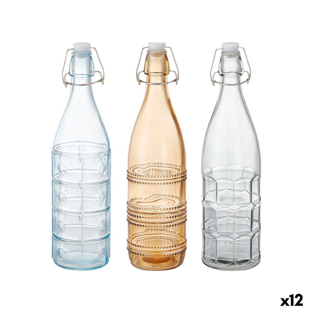 Glasflaska La Mediterránea Glas 1 L (12 antal)