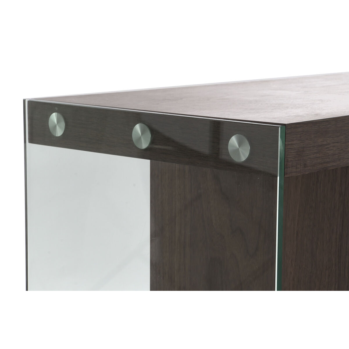 Skänk DKD Home Decor Brun Transparent Glas Valnöt Trä MDF 160 x 45 x 80 cm - 11