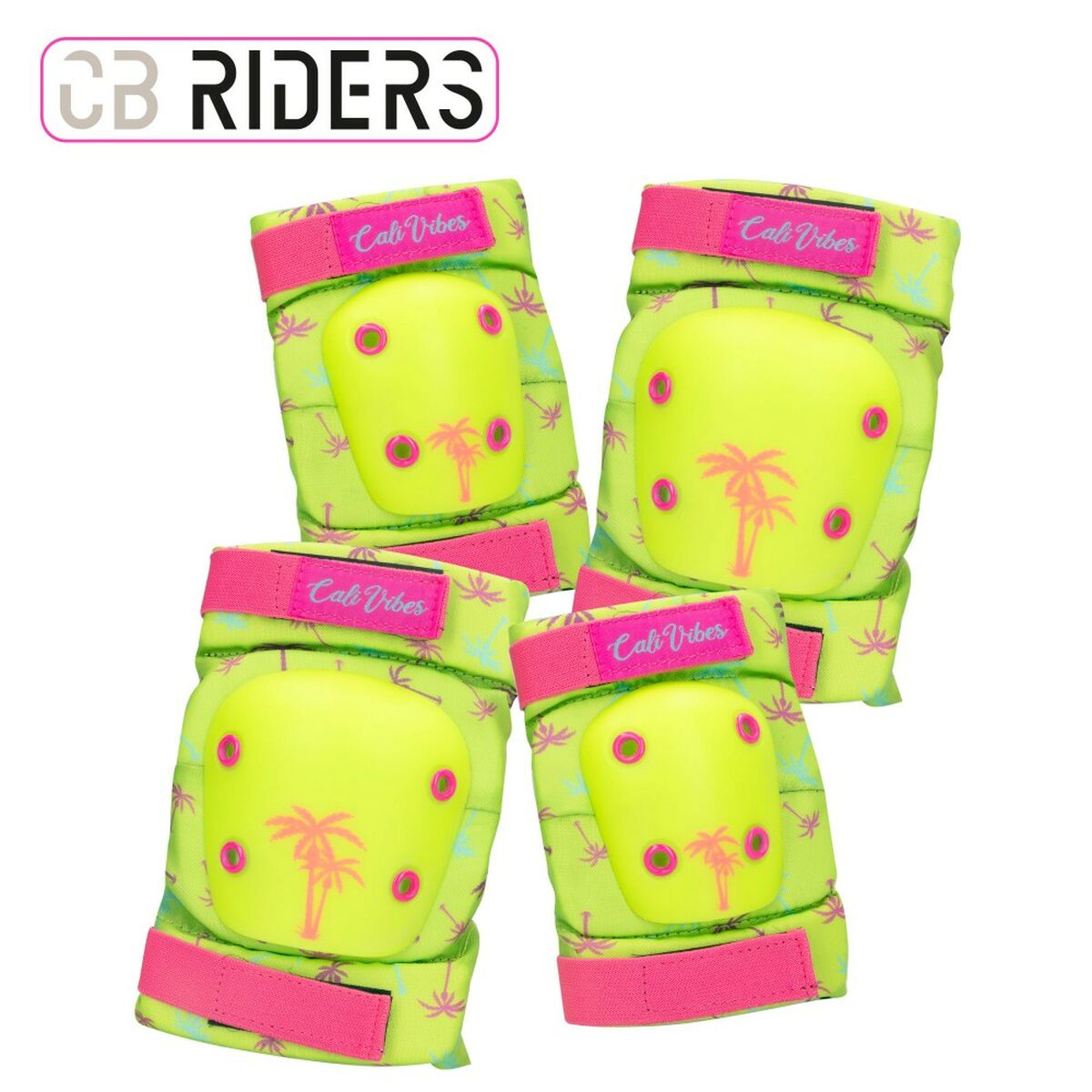 Sportskyddsset Colorbaby Neon Cali Vibes Gul (4 antal) - 14