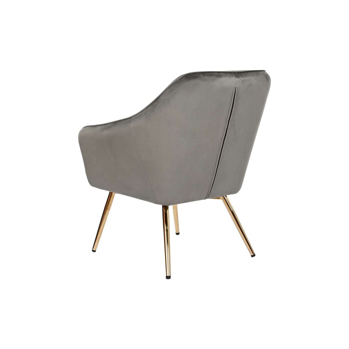 Fåtölj DKD Home Decor Gyllene Mörkgrå Metall 74 x 74 x 90 cm - 6
