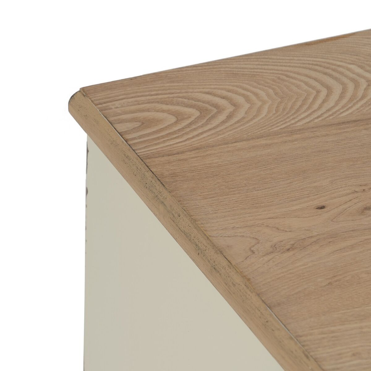 Nattduksbord Kräm Naturell Granträ Trä MDF 50 x 40 x 60 cm - 4