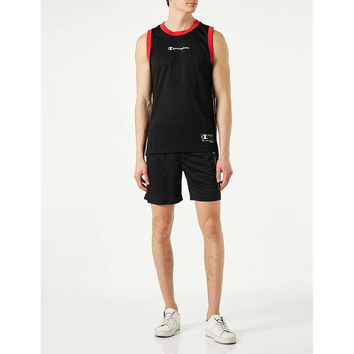 Ärmlös sporttröja Herr Champion Tank Top Svart - 7