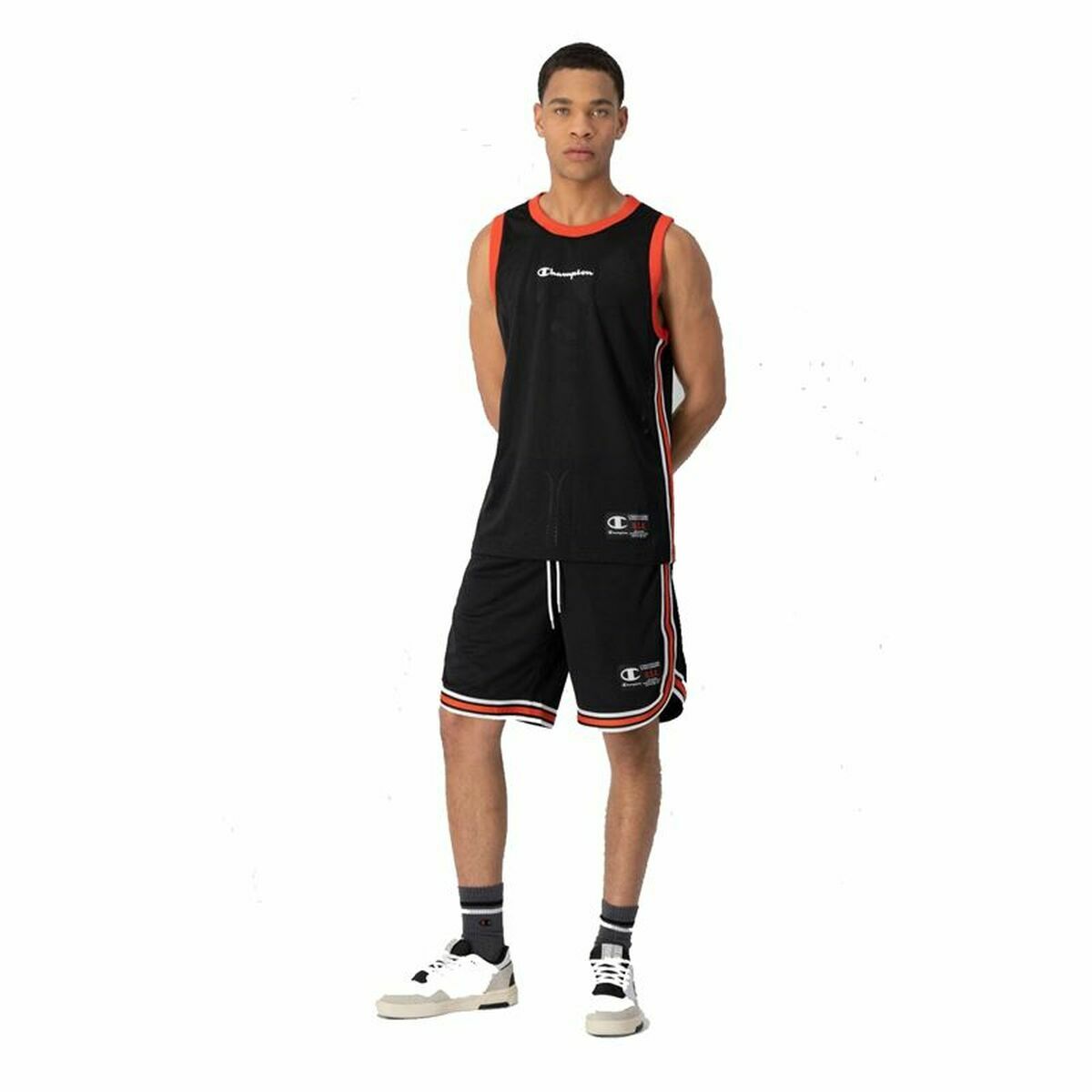Ärmlös sporttröja Herr Champion Tank Top Svart - 2