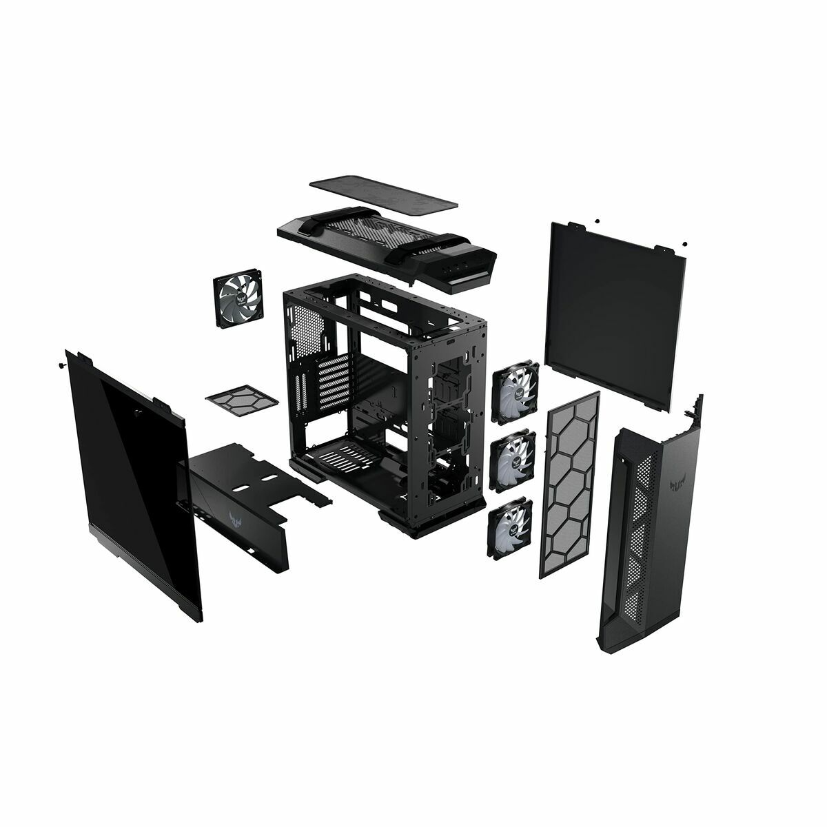 ATX Semitorn Asus TUF Gaming GT501 Svart Multicolour - 3