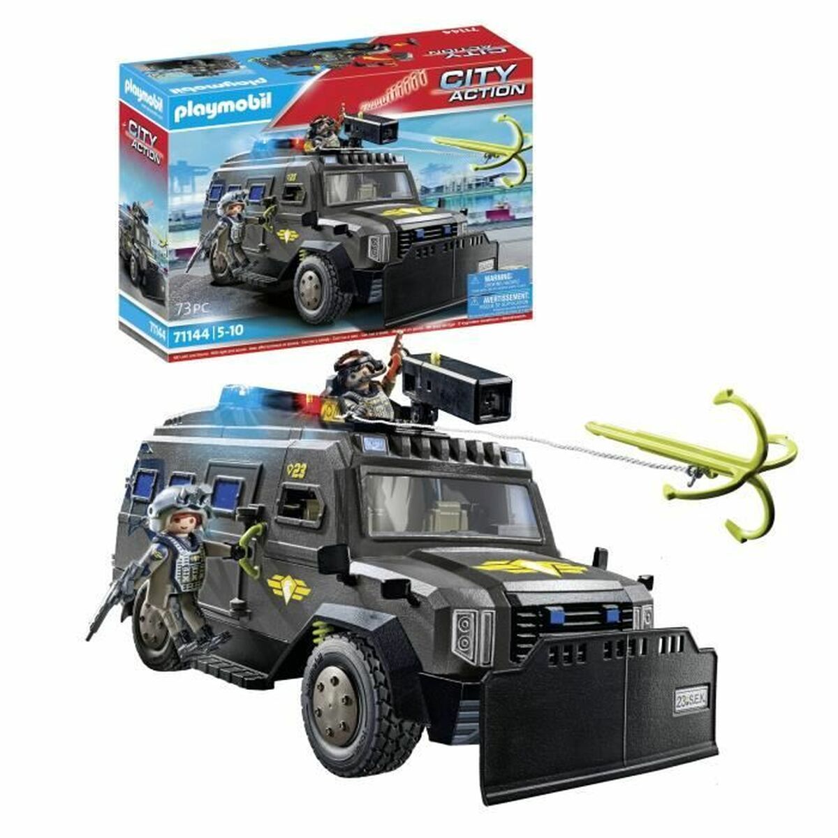 Leksakspaket Playmobil Police car City Action Plast - 3