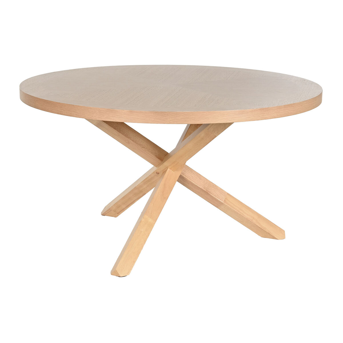 Matsalsbord Home ESPRIT Naturell Trä Gummi 137 x 137 x 75 cm
