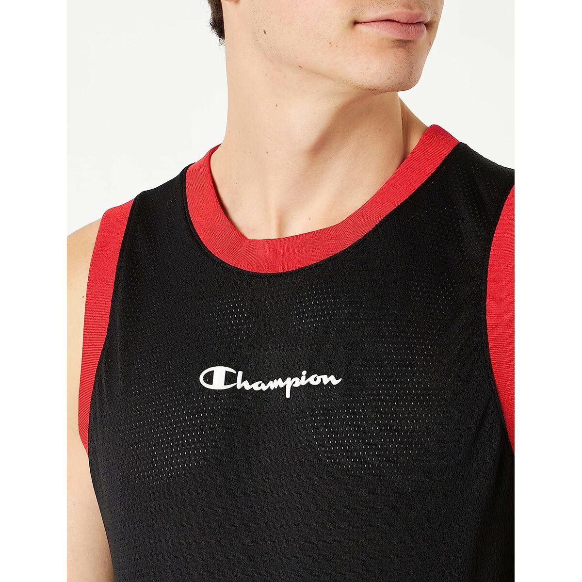 Ärmlös sporttröja Herr Champion Tank Top Svart - 8