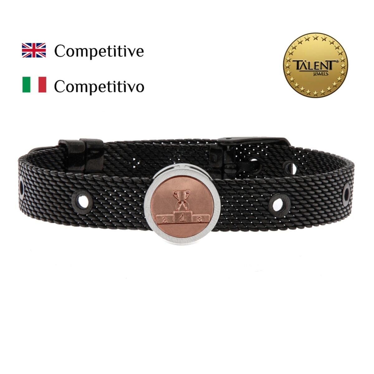 Unisexarmband Competitive Talent Jewels TJA-5-04-02-2-235 Svart - 2