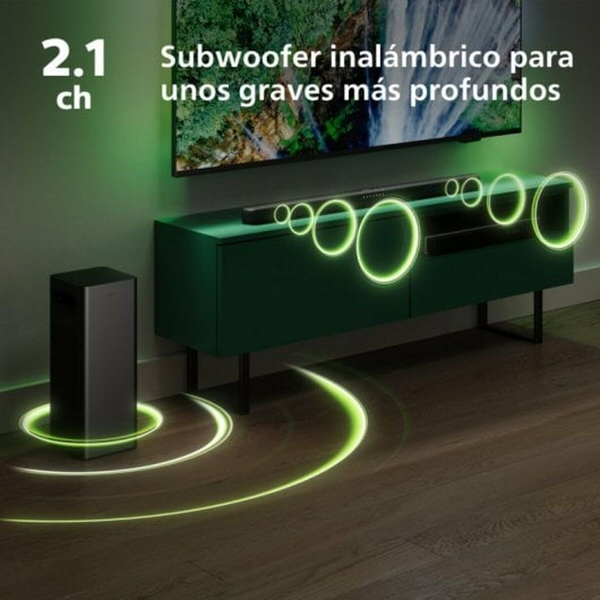 Soundbar Philips Svart 120 W - 5