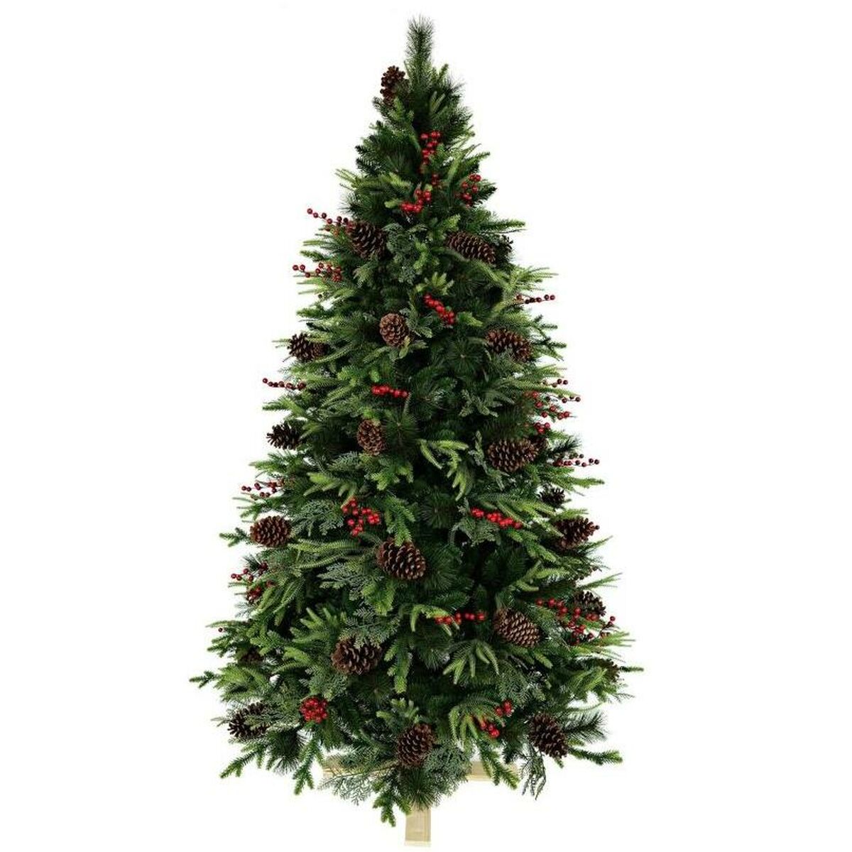 Julgran Home ESPRIT Röd Grön PVC 129 X 129 X 240 CM