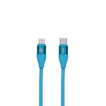 Data-/laddningskabel med USB Contact LIGHTING Typ C Blå (1,5 m)