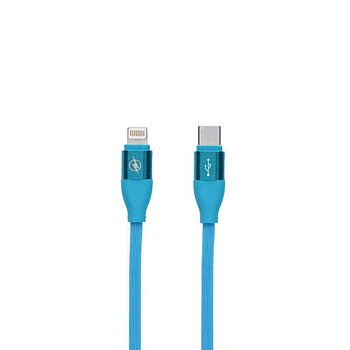 Data-/laddningskabel med USB Contact LIGHTING Typ C Blå (1,5 m)
