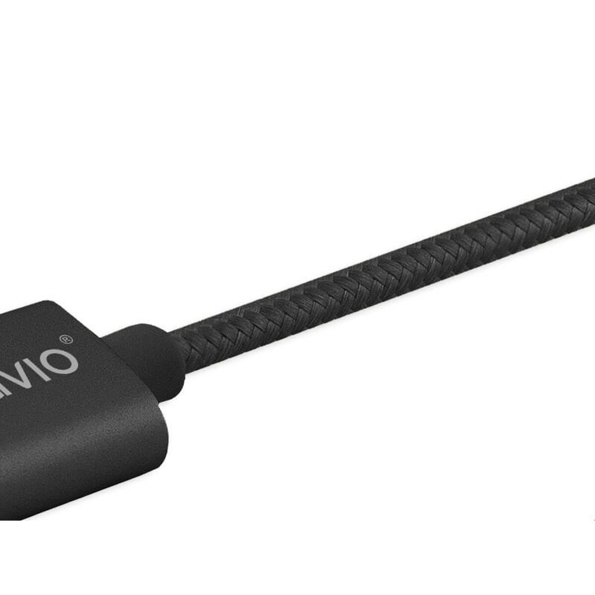 USB-kabel till mikro-USB och USB C Savio CL-128 Svart 1 m - 8