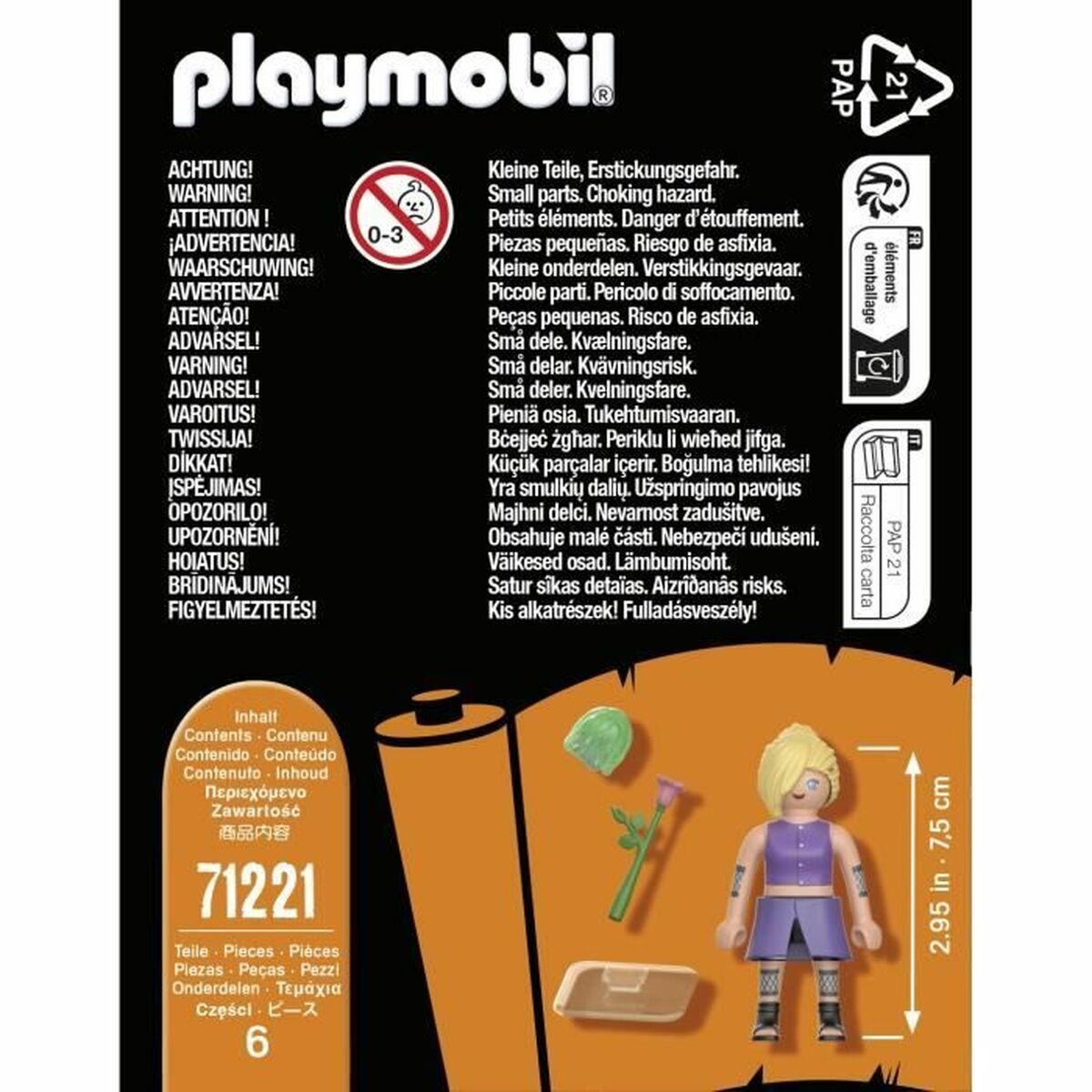 Leksakspaket Playmobil 71221 Naruto Shippuden Plast 6 Delar - 2