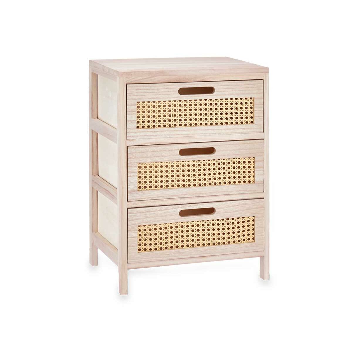Byrå Gift Decor Rattan Naturell 40 x 58 x 29 cm 3 lådor