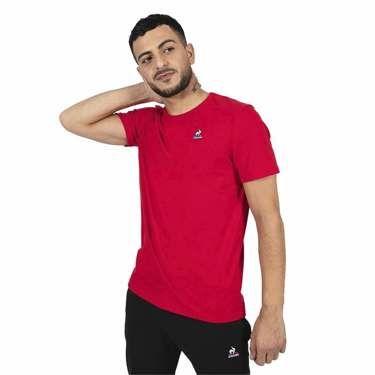 T-shirt med kortärm Herr Le coq sportif Essentiels N°3 Röd - 17