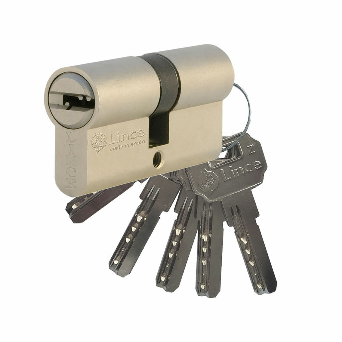 Cylinder Lince C2-9c253232n Nickelöverdragen Stål Långt kamlås (64 mm)