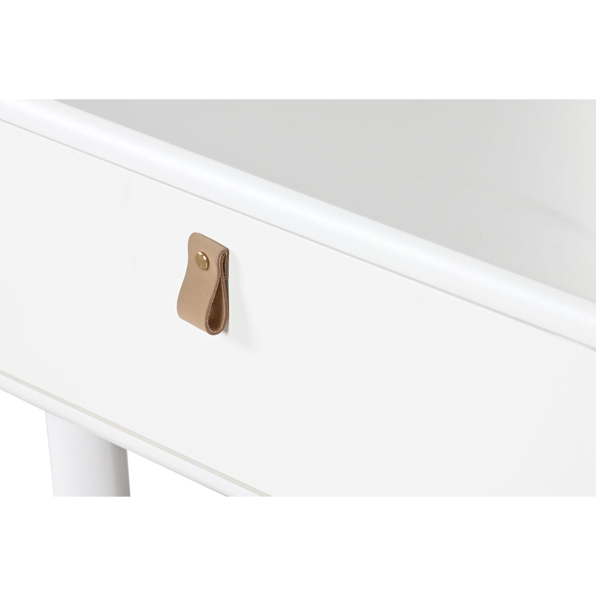 Soffbord Home ESPRIT Vit Naturell Polyuretan Trä MDF 120 x 60 x 40 cm - 5