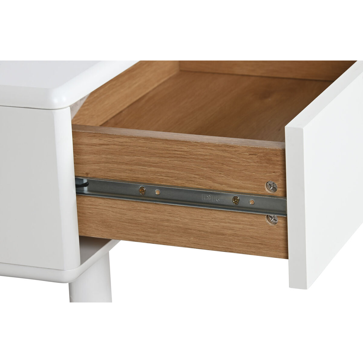 Soffbord Home ESPRIT Vit Naturell Polyuretan Trä MDF 120 x 60 x 40 cm - 3