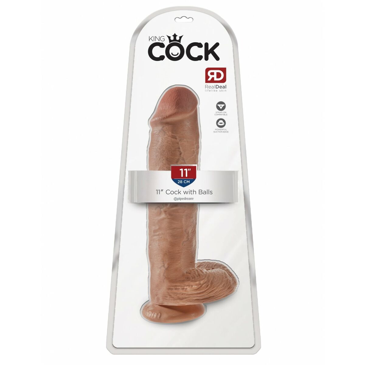 Realistisk dildo Pipedream King Cock PVC - 2