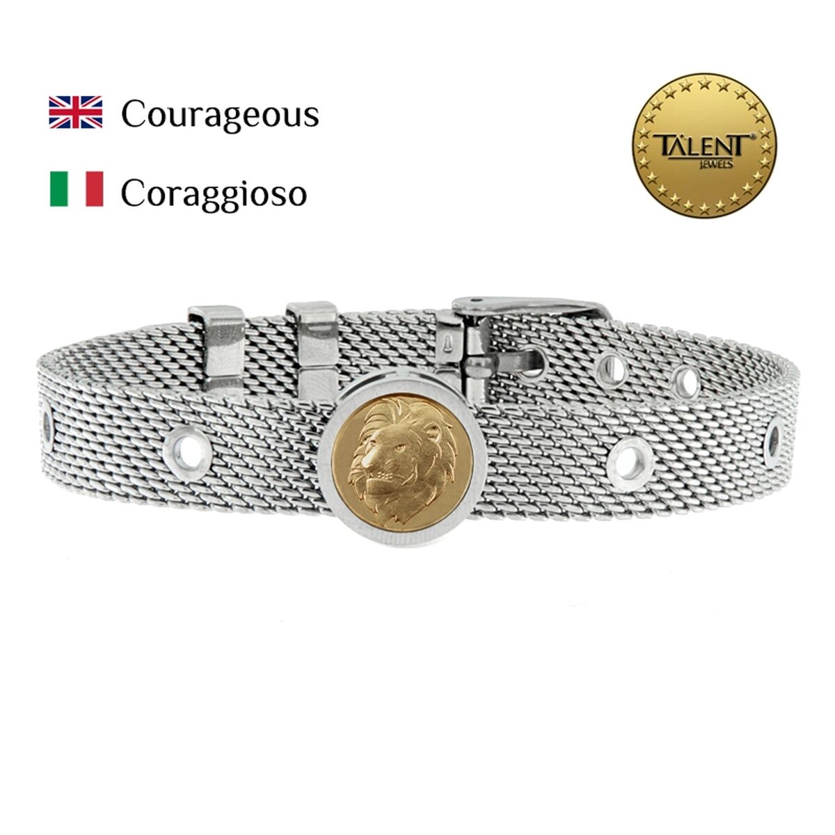 Unisexarmband Courageous Talent Jewels TJA-5-05-01-1-235 Silvrig - 2
