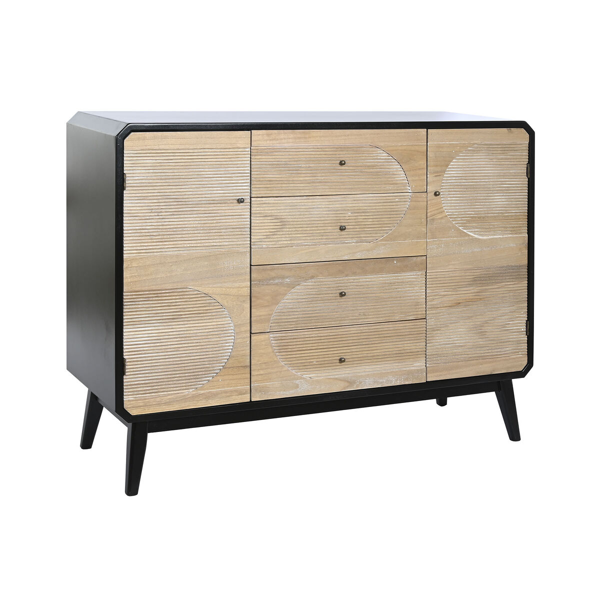 Skänk DKD Home Decor Svart Trä 120 x 40 x 90 cm