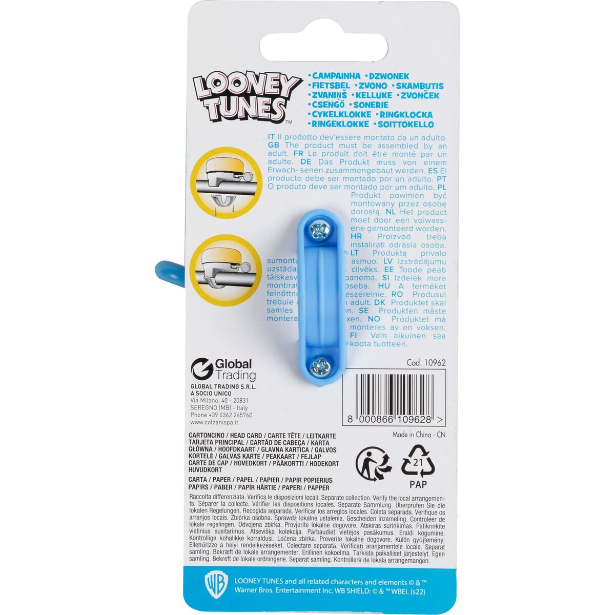 Ringklocka för barn Looney Tunes CZ10962 Gul - 2