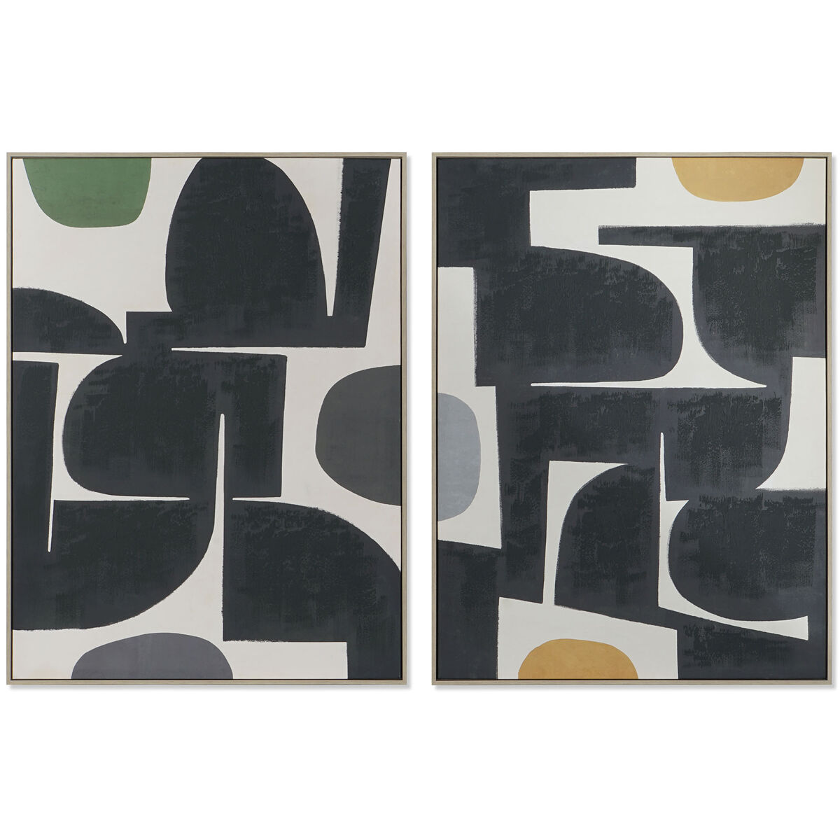 Tavla DKD Home Decor Abstrakt 90 x 4 x 120 cm Urban (2 antal) - 4