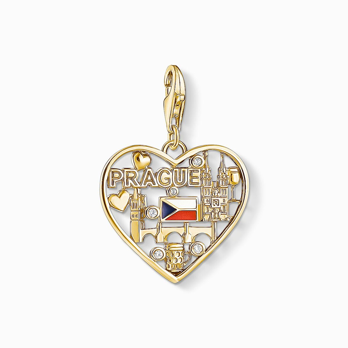 Dampärlor Thomas Sabo IC12365-565-7 Gyllene 2 cm - 2