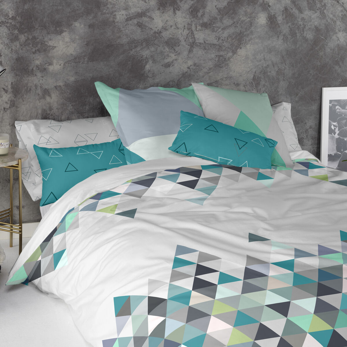 Kuddfodral HappyFriday Blanc Valley Multicolour 2 Delar - 4