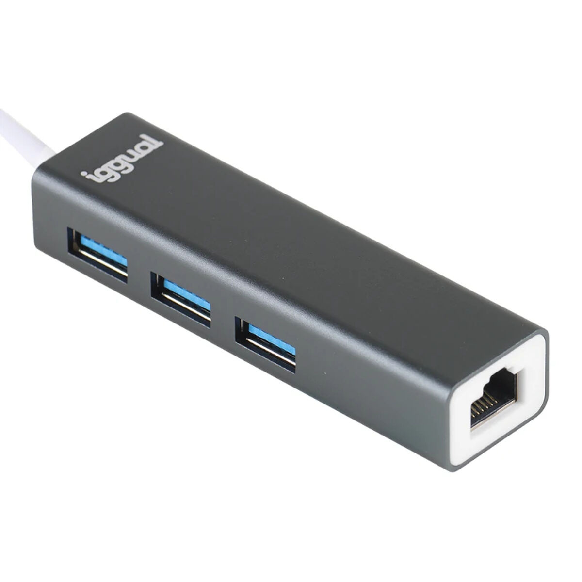 USB-HUB-C iggual IGG319253 Svart Grå - 3