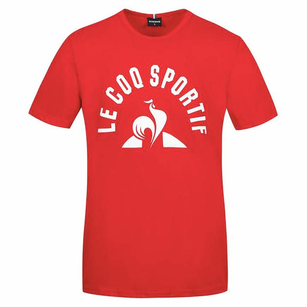 T-shirt med kortärm Herr Le coq sportif Bat Nº2 Röd Män - 6