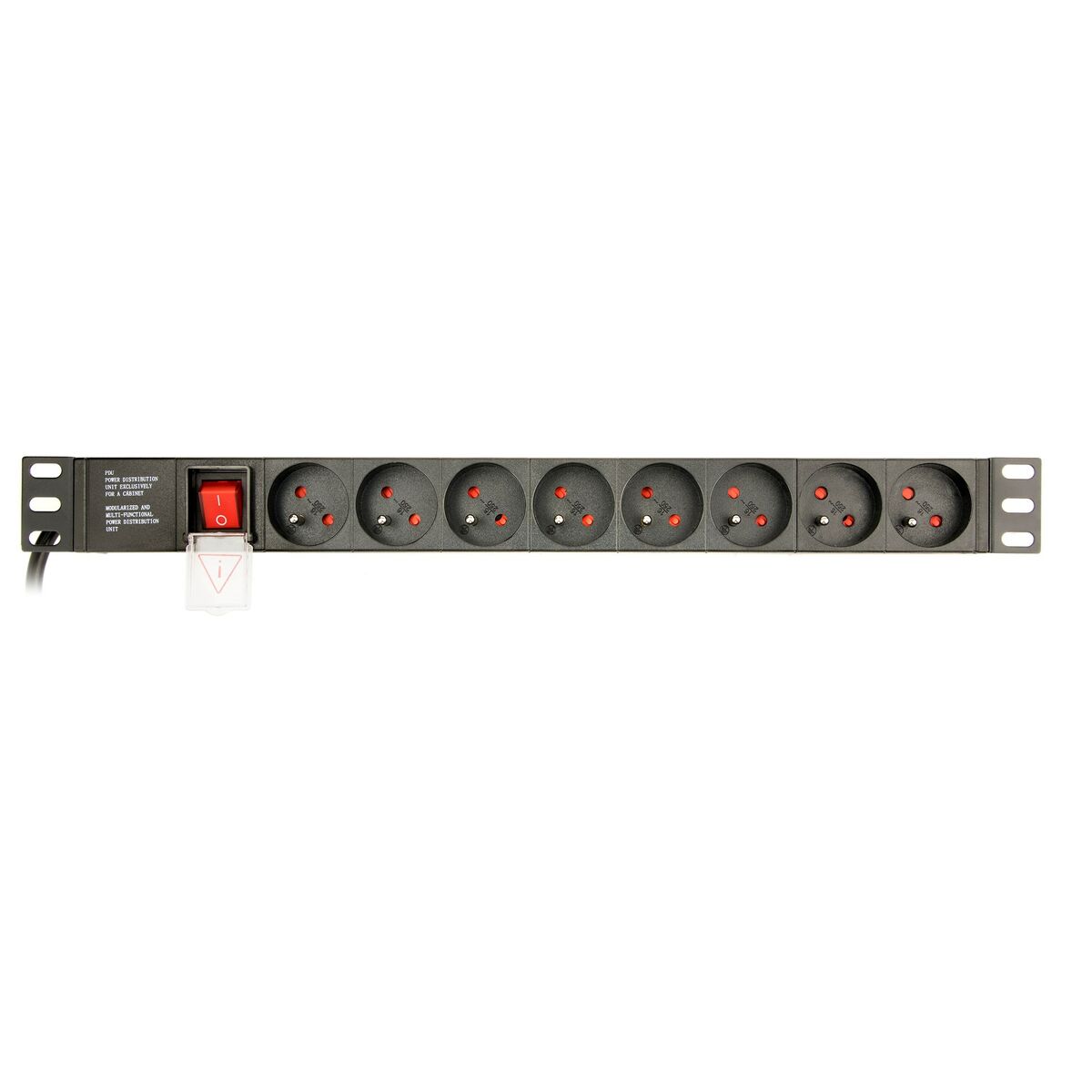 Överspänningsskydd 19" 8 Tomas Schuko med På/Av knapp GEMBIRD EG-PDU-014-FC14 (3 m) - 6