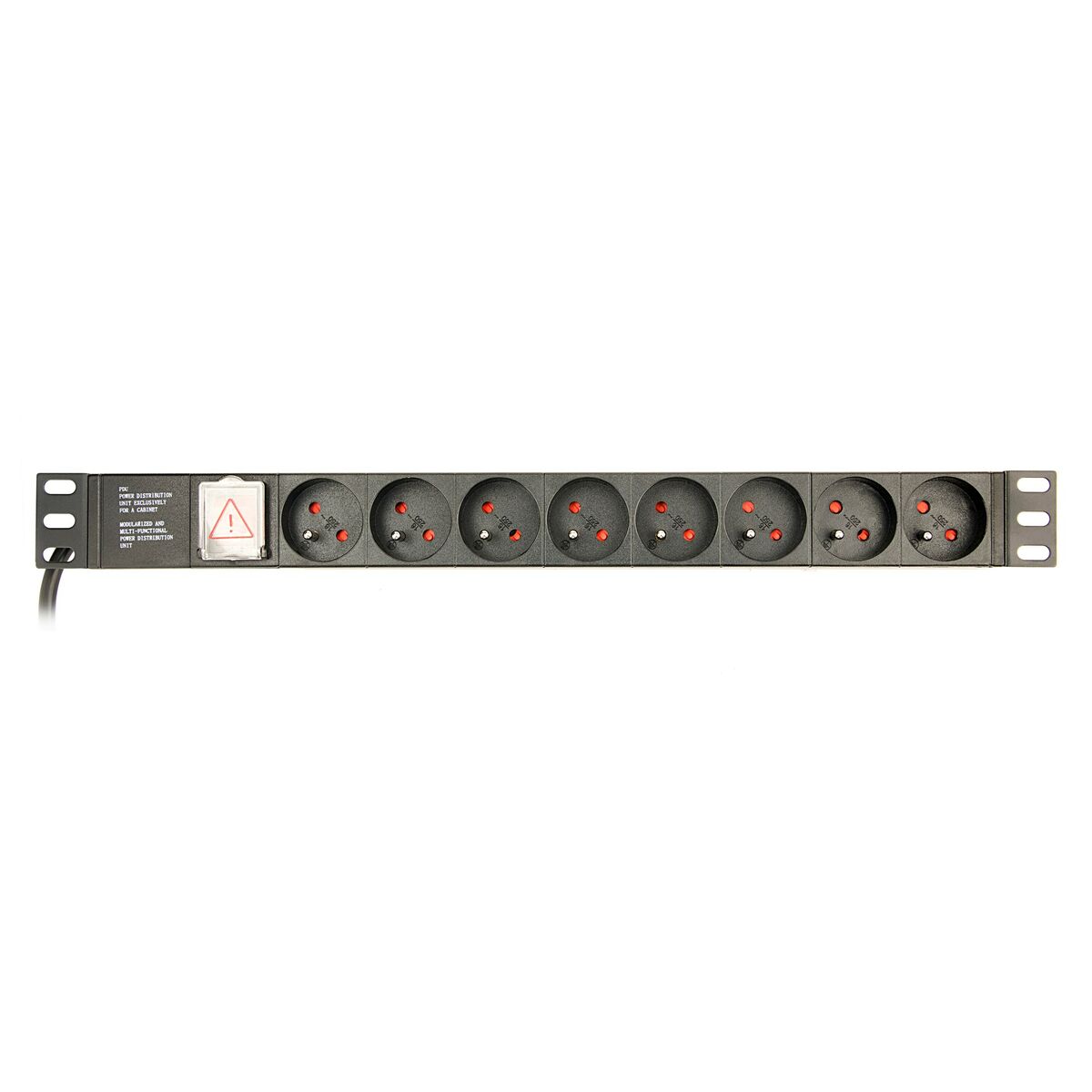 Överspänningsskydd 19" 8 Tomas Schuko med På/Av knapp GEMBIRD EG-PDU-014-FC14 (3 m) - 5