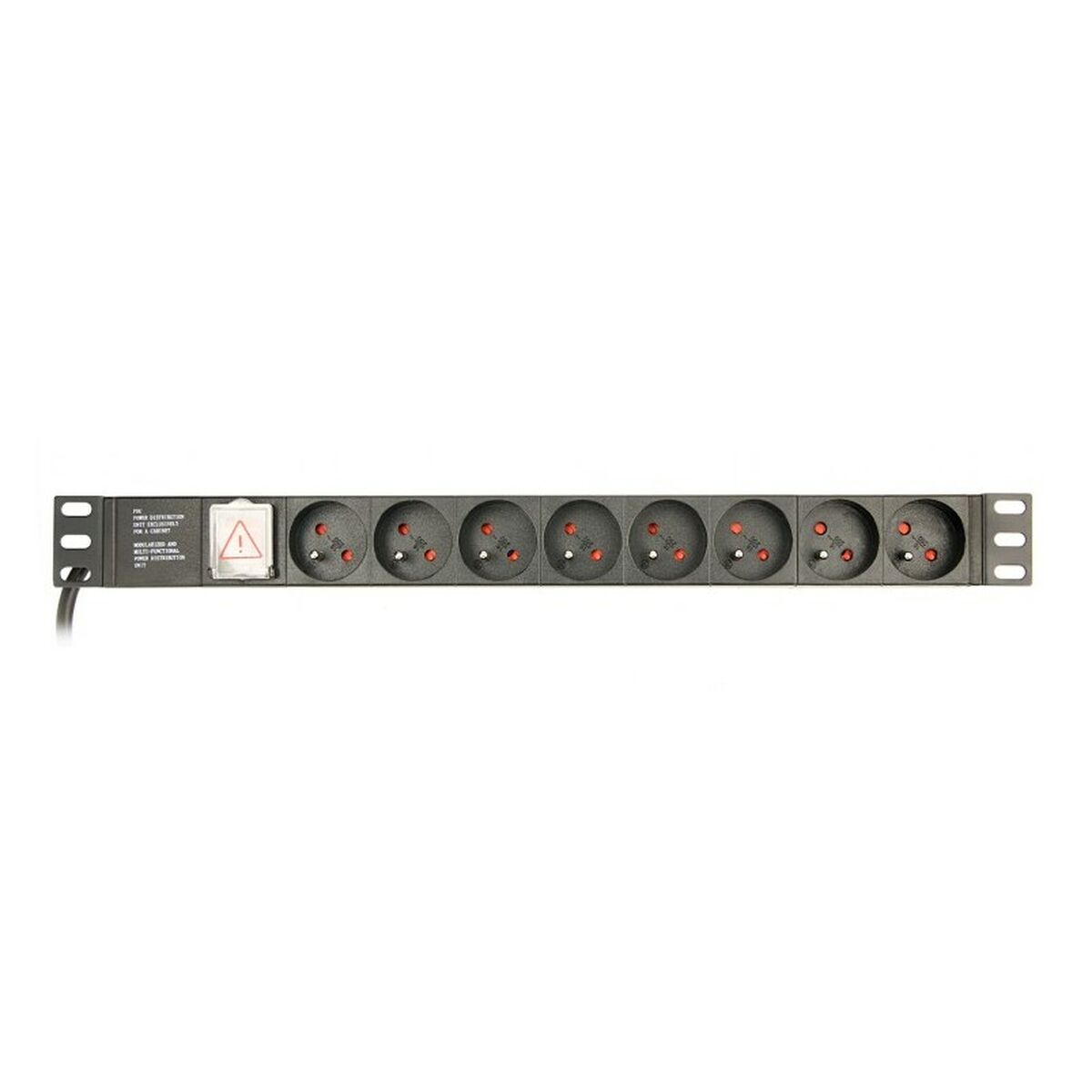 Överspänningsskydd 19" 8 Tomas Schuko med På/Av knapp GEMBIRD EG-PDU-014-FC14 (3 m)
