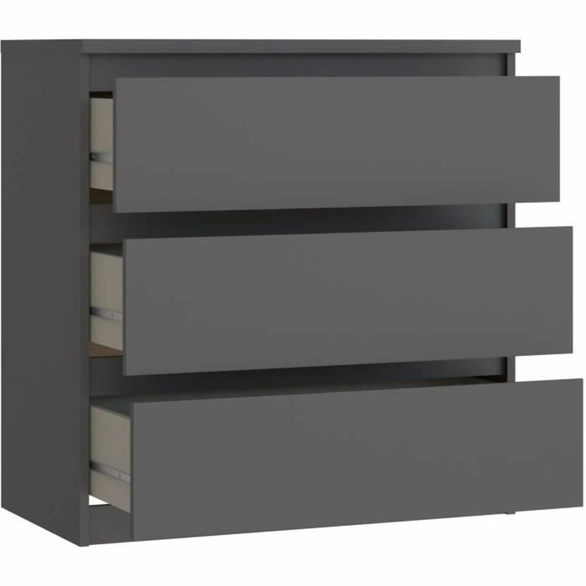 Kommod CHELSEA  Grå Antracitgrå 77,2 x 42,2 x 79,9 cm - 5
