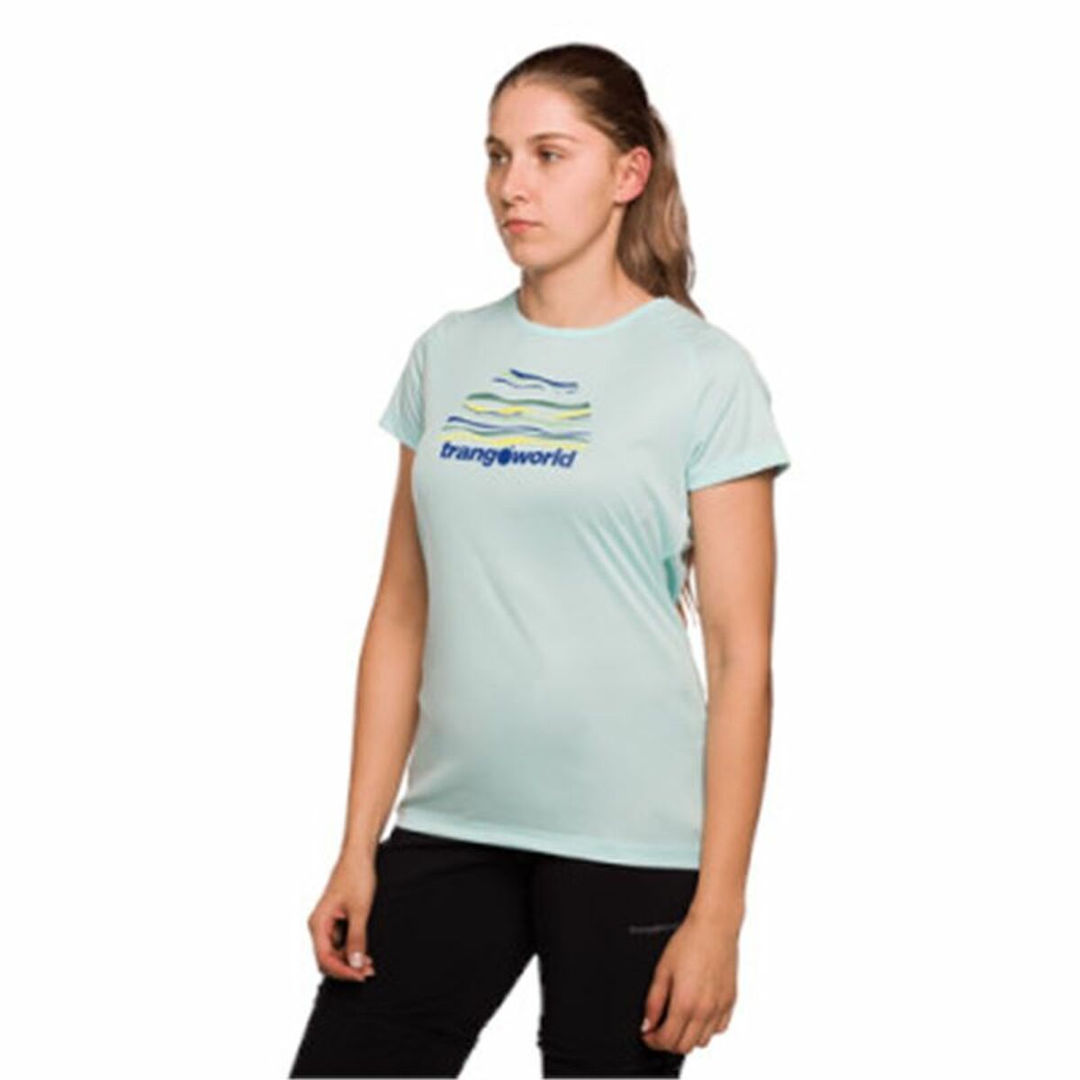T-shirt med kortärm Dam Trangoworld Trangoworld Sihl Aquamarine