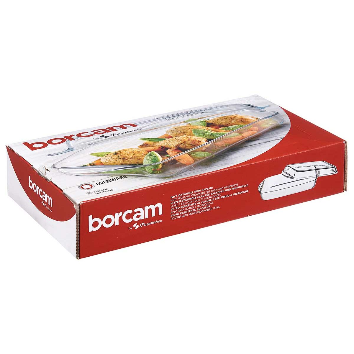 Bricka med lock Pasabahce Borcam Transparent Borosilikatglas 1,9 L (4 antal) - 5