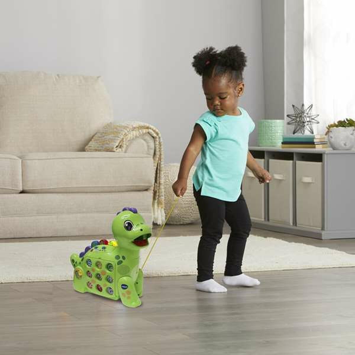 Interaktiv leksak Vtech 35 x 13,3 x 33 cm Grön Dinosaurie Interaktiv leksak Teckning Magnetic Äpple - 5