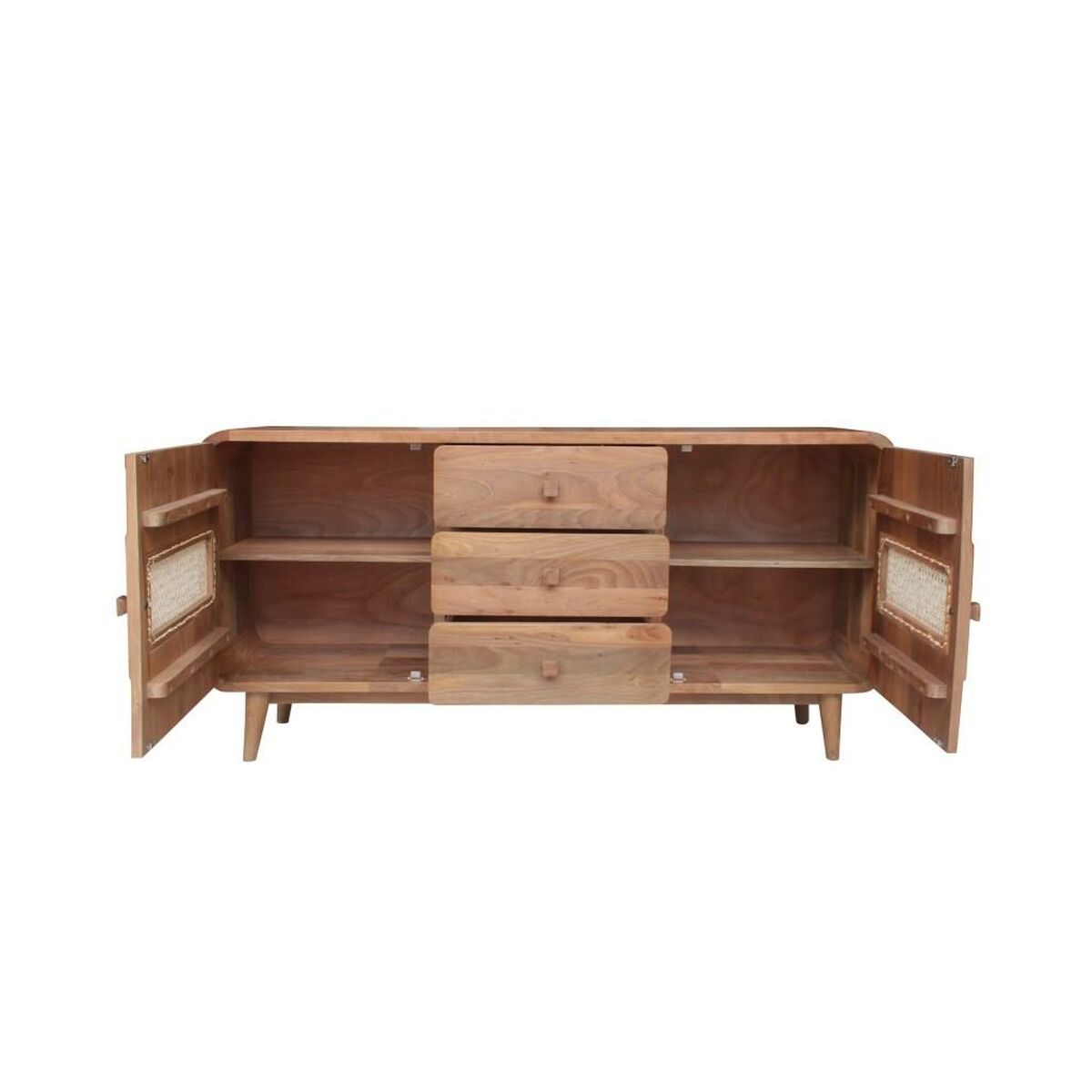Skänk DKD Home Decor Naturell Trä 160 x 38 x 75 cm - 2