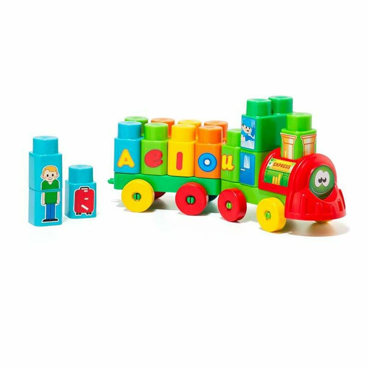 Lastbil med byggklossar Moltó Aeiou Express (28 pcs) - 2