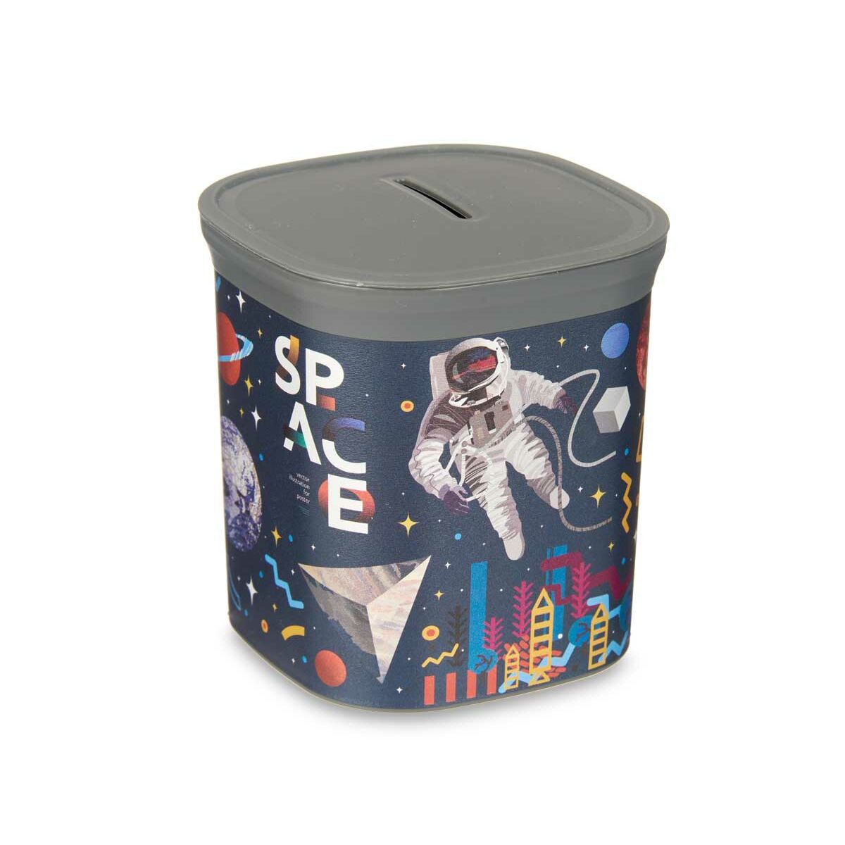 Sparbössa Pincello Plast Astronaut 9 x 10,2 x 9 cm Multicolour (48 antal) - 4