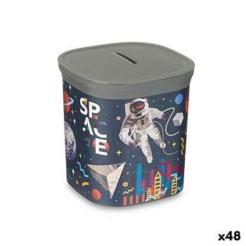 Sparbössa Pincello Plast Astronaut 9 x 10,2 x 9 cm Multicolour (48 antal)