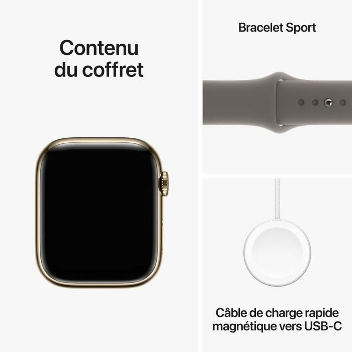Smartklocka Apple Series 9 Brun Gyllene 45 mm - 2