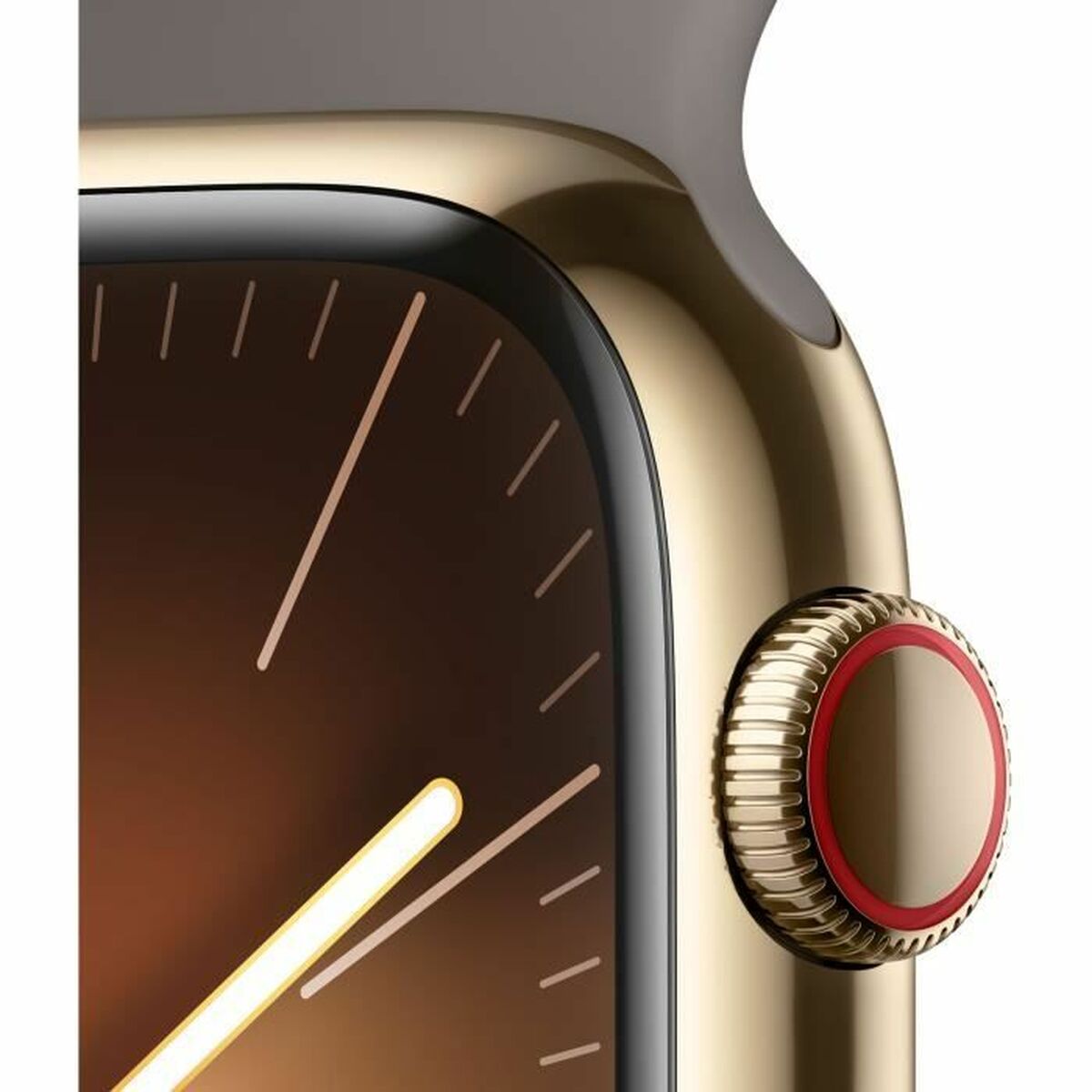 Smartklocka Apple Series 9 Brun Gyllene 45 mm - 5