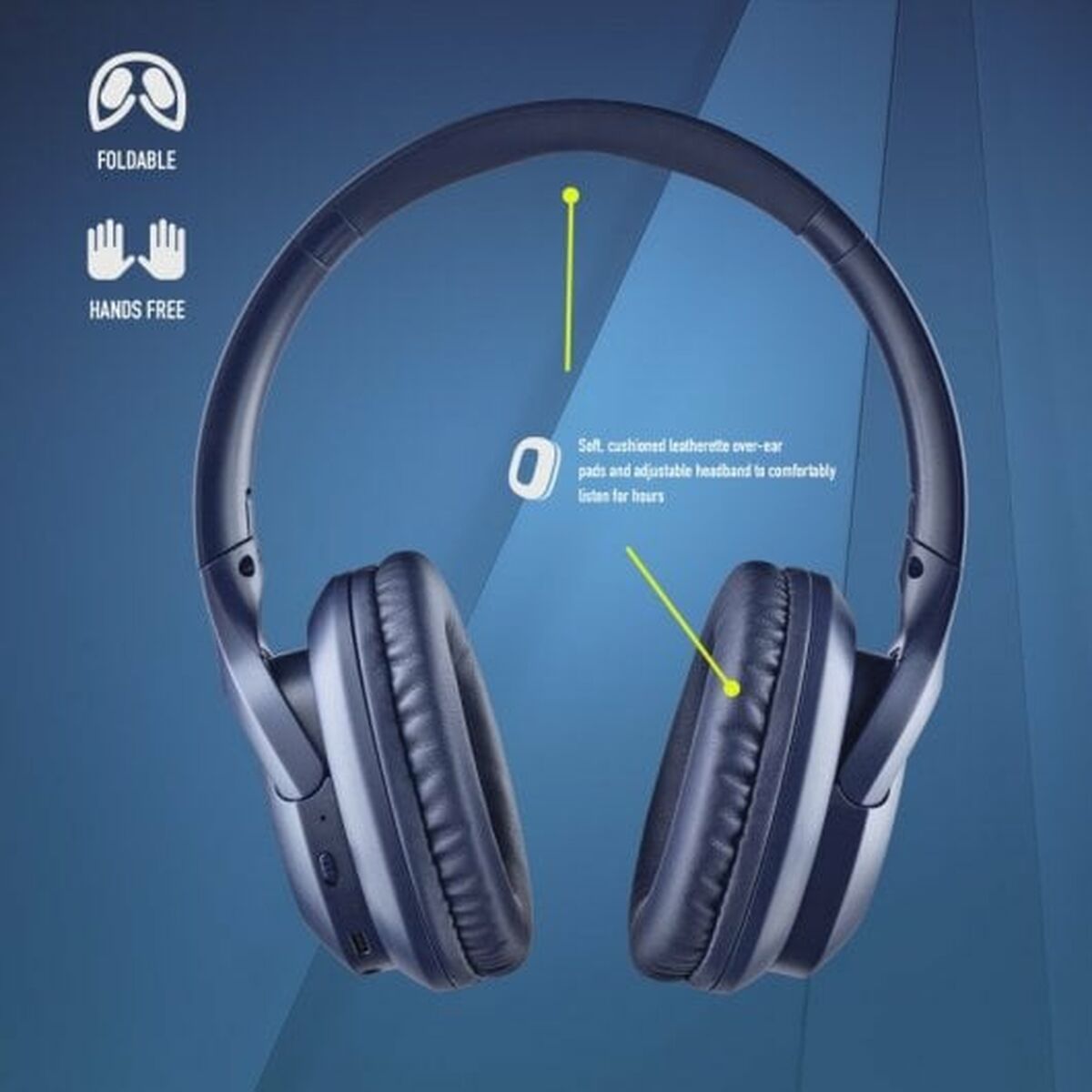 Hörlurar med Mikrofon NGS ARTICAGREEDBLUE Blå - 6