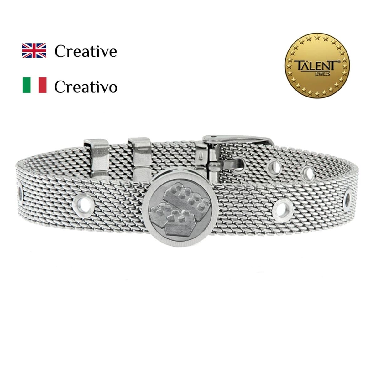 Unisexarmband Creative Talent Jewels TJA-5-06-03-1-235 Silvrig - 2