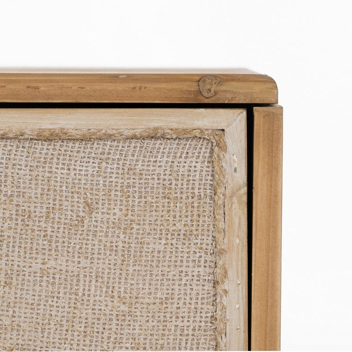 Nattduksbord GEREL Naturell Granträ Trä MDF Naturliga fibrer 46 x 37 x 76 cm - 7