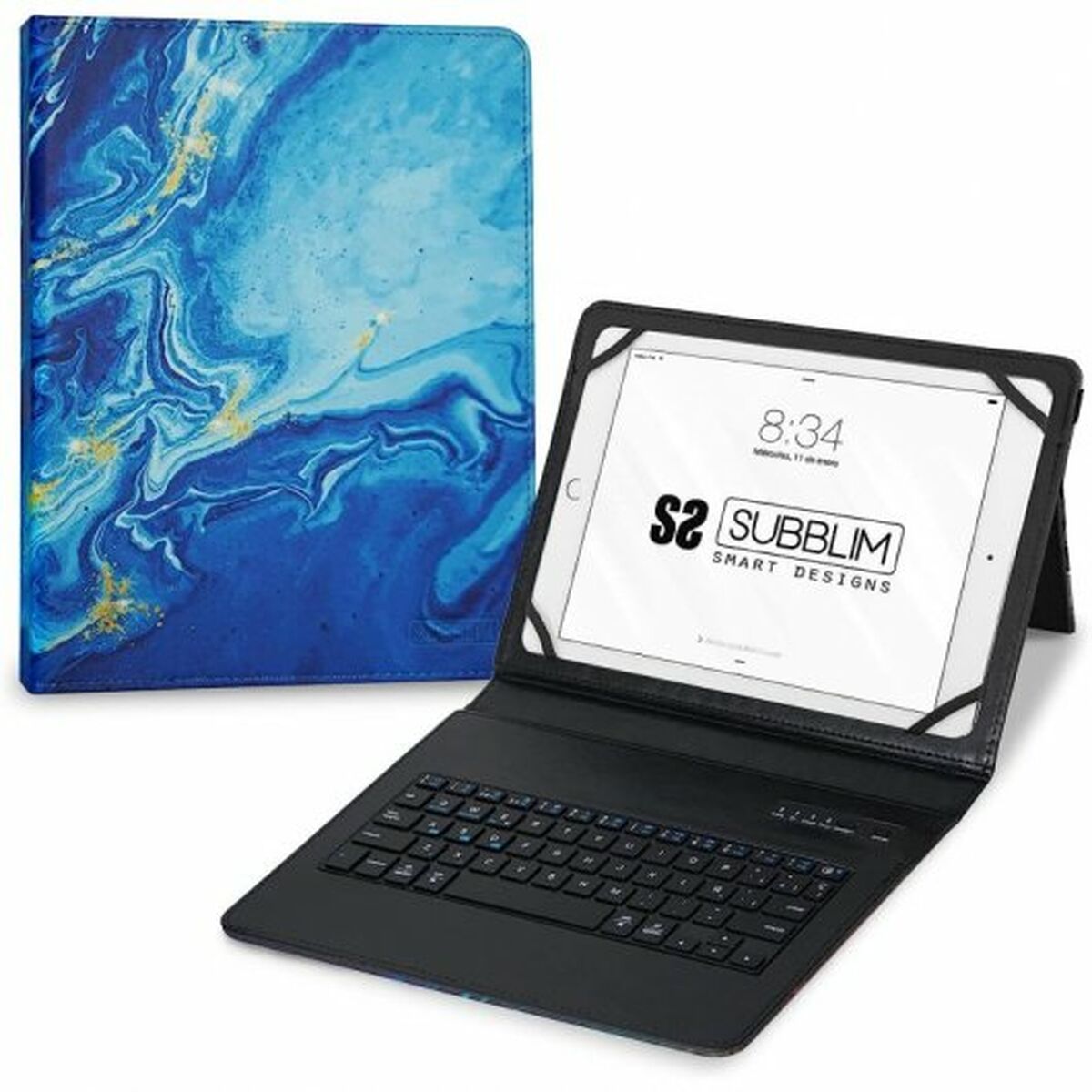 Väska till Läsplatta och Tangentbord Subblim SUBKT5-BTTB01 Blå macOS - 3